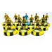 Subbuteo Andrew Table Soccer AEK ATHENS 2023-24, 100 Years Centenary team on Special painted edition WSB Professional bases